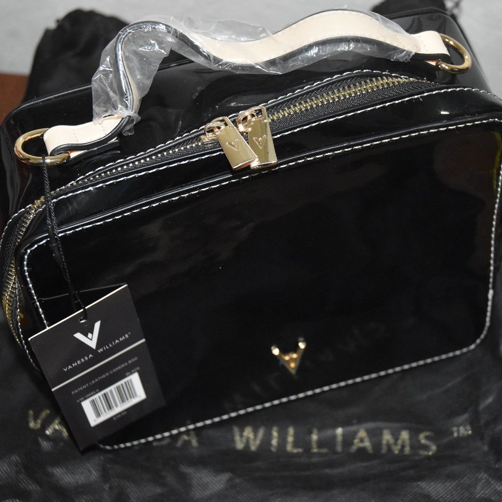NWT black shoulder purse | Vanessa Williams